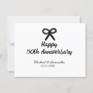 Carte Postale Joyeux 50e anniversaire ajoutez nom du couple date