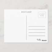 Carte Postale Joyeux 50e anniversaire de mariage personnalisé (Dos)