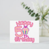 Carte Postale Joyeux 5e anniversaire ! (Debout devant)