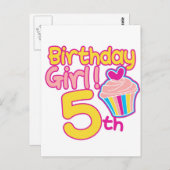 Carte Postale Joyeux 5e anniversaire ! (Devant / Derrière)