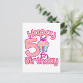 Carte Postale Joyeux 5e anniversaire ! (Debout devant)