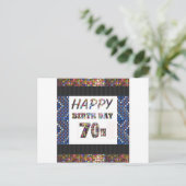 Carte Postale Joyeux 70e anniversaire (Debout devant)