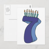Carte Postale Joyeux 7e anniversaire ! (Devant / Derrière)
