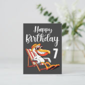 Carte Postale Joyeux 7ème anniversaire (Debout devant)