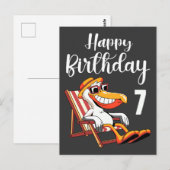 Carte Postale Joyeux 7ème anniversaire (Devant / Derrière)