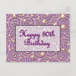 Carte Postale Joyeux 80ème Anniversaire