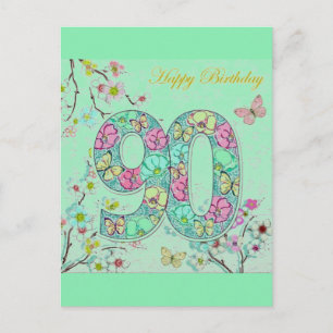 Carte Postale Joyeux 90ème anniversaire