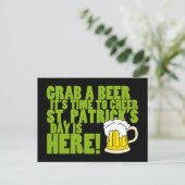 Carte Postale Joyeux à la Saint Patrick's Day (Debout devant)