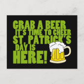 Carte Postale Joyeux à la Saint Patrick's Day (Devant)
