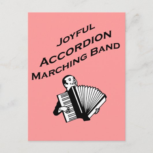 Carte Postale Joyeux Accordion Marching Band (Devant)