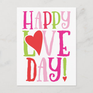 Carte Postale Joyeux Amour Day Cute Valentine's Day