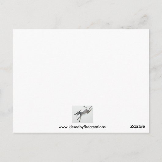 Carte Postale Joyeux âne d'anniversaire (Dos)