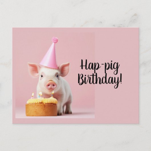 Carte Postale Joyeux anni-pig ! (Devant)