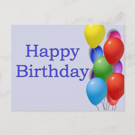 Carte Postale Joyeux anniversaire (Devant)