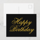 Carte Postale Joyeux Anniversaire (Devant / Derrière)
