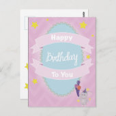 Carte Postale Joyeux Anniversaire (Devant / Derrière)