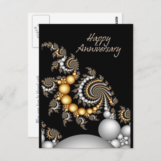 Carte postale Joyeux Anniversaire (Devant / Derrière)