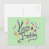 Carte Postale Joyeux Anniversaire (Devant / Derrière)