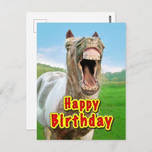 Carte Postale Joyeux anniversaire (Devant / Derrière)