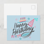 Carte Postale Joyeux Anniversaire (Devant / Derrière)