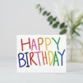 Carte postale Joyeux anniversaire (Debout devant)