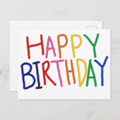 Carte postale Joyeux anniversaire (Devant / Derrière)