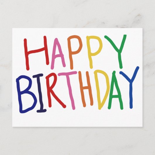 Carte postale Joyeux anniversaire (Devant)