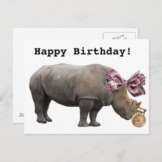 Carte Postale Joyeux anniversaire (Devant / Derrière)