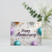 Carte postale Joyeux Anniversaire (Debout devant)