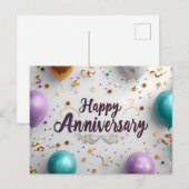 Carte postale Joyeux Anniversaire (Devant / Derrière)