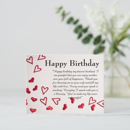 Carte Postale Joyeux anniversaire (Debout devant)