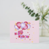 CARTE POSTALE JOYEUX ANNIVERSAIRE (Debout devant)