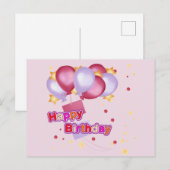 CARTE POSTALE JOYEUX ANNIVERSAIRE (Devant / Derrière)