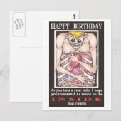 Carte Postale joyeux anniversaire (Devant / Derrière)