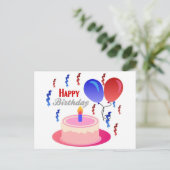 Carte Postale Joyeux anniversaire (Debout devant)