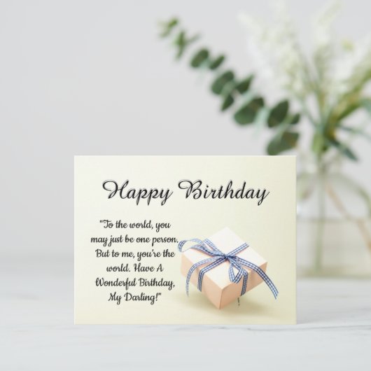 Carte Postale Joyeux anniversaire (Debout devant)