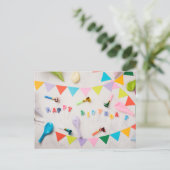 CARTE POSTALE JOYEUX ANNIVERSAIRE (Debout devant)