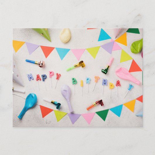 CARTE POSTALE JOYEUX ANNIVERSAIRE (Devant)