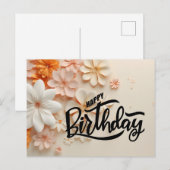 Carte Postale Joyeux Anniversaire (Devant / Derrière)