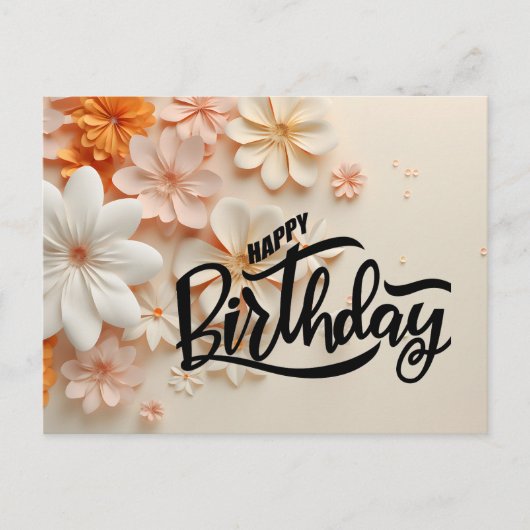 Carte Postale Joyeux Anniversaire (Devant)