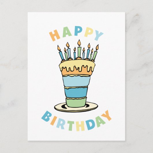 Carte Postale Joyeux Anniversaire (Devant)