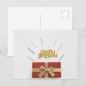 Carte Postale Joyeux anniversaire (Devant / Derrière)