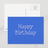 Carte Postale Joyeux anniversaire (Devant / Derrière)