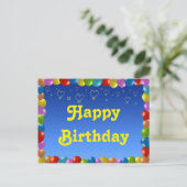 Carte postale Joyeux anniversaire (Debout devant)