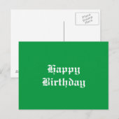 Carte Postale Joyeux anniversaire (Devant / Derrière)