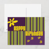 Carte Postale Joyeux anniversaire (Devant / Derrière)