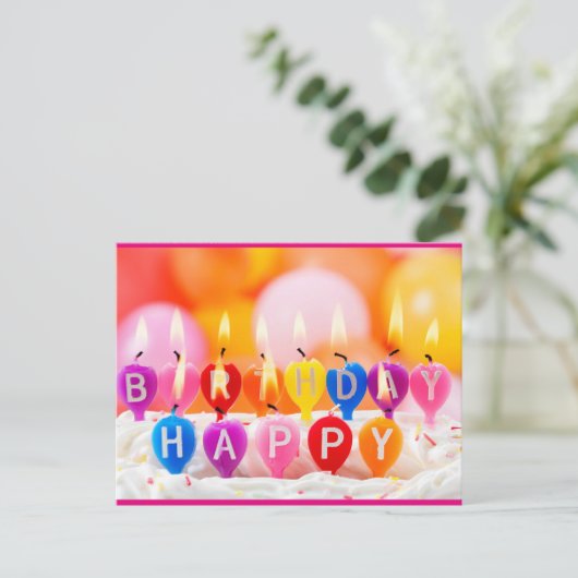 Carte Postale Joyeux anniversaire (Debout devant)