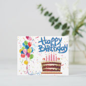 Carte Postale Joyeux anniversaire (Debout devant)