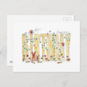 Carte Postale Joyeux anniversaire (Devant / Derrière)