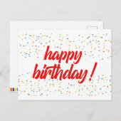 CARTE POSTALE JOYEUX ANNIVERSAIRE (Devant / Derrière)